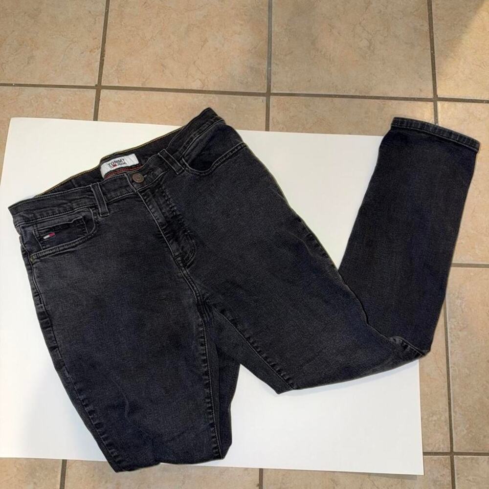 Tommy Hilfiger Black Straight Fit Jeans 32x30